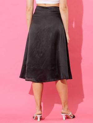 high rise solid a-line skirt - 18446966 - Standard Image - 3