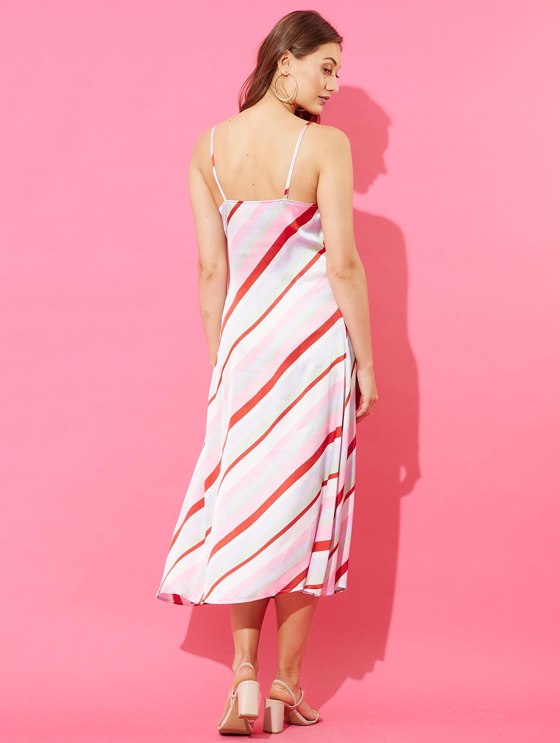 cami neck striped slip dress - 18447011 - Zoom Image - 3