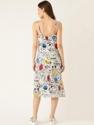 cami neck abstract a-line dress - 18447016 - Standard Image - 3