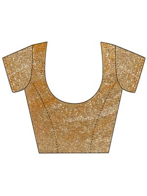 solid bordered sequined saree with blouse - 18447400 - Standard Image - 5