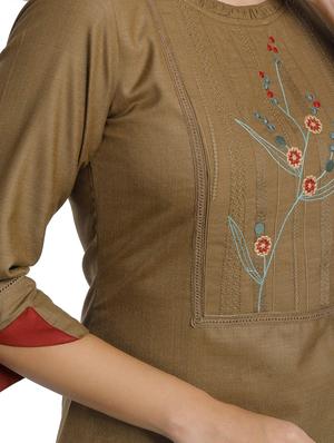 embroidered kurta pant set - 18447443 - Standard Image - 4