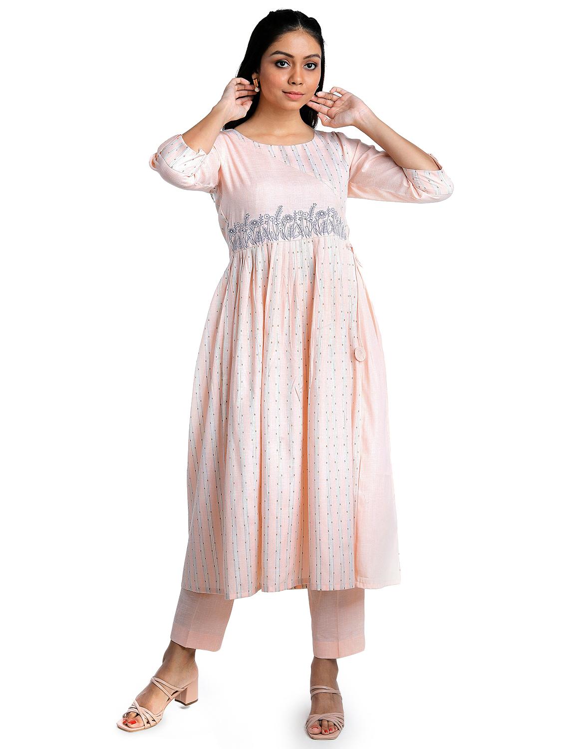 embroidered kurta pant set - 18447448 - Zoom Image - 1