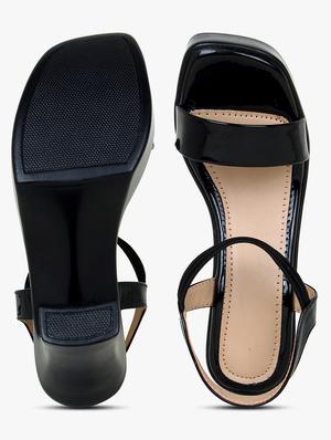 black ankle strap sandal - 18447492 - Standard Image - 4