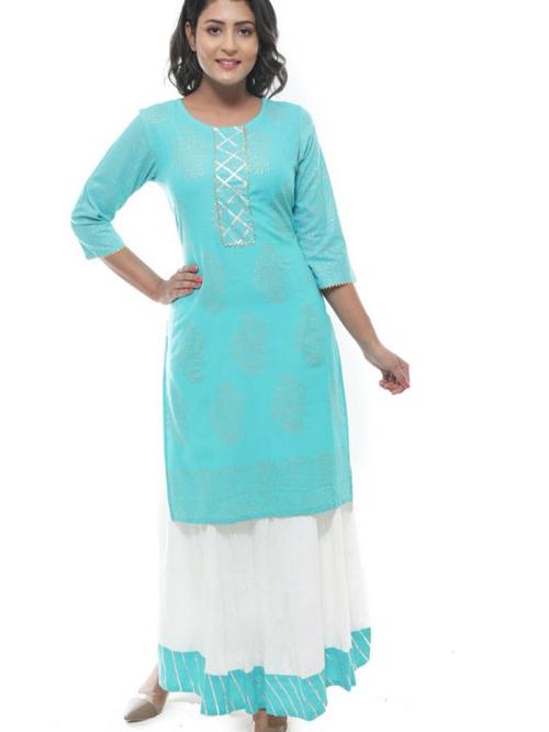 women kurta bottom set - 18447526 - Standard Image - 1