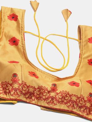 floral flared lehenga with dupatta - 18447988 - Standard Image - 5