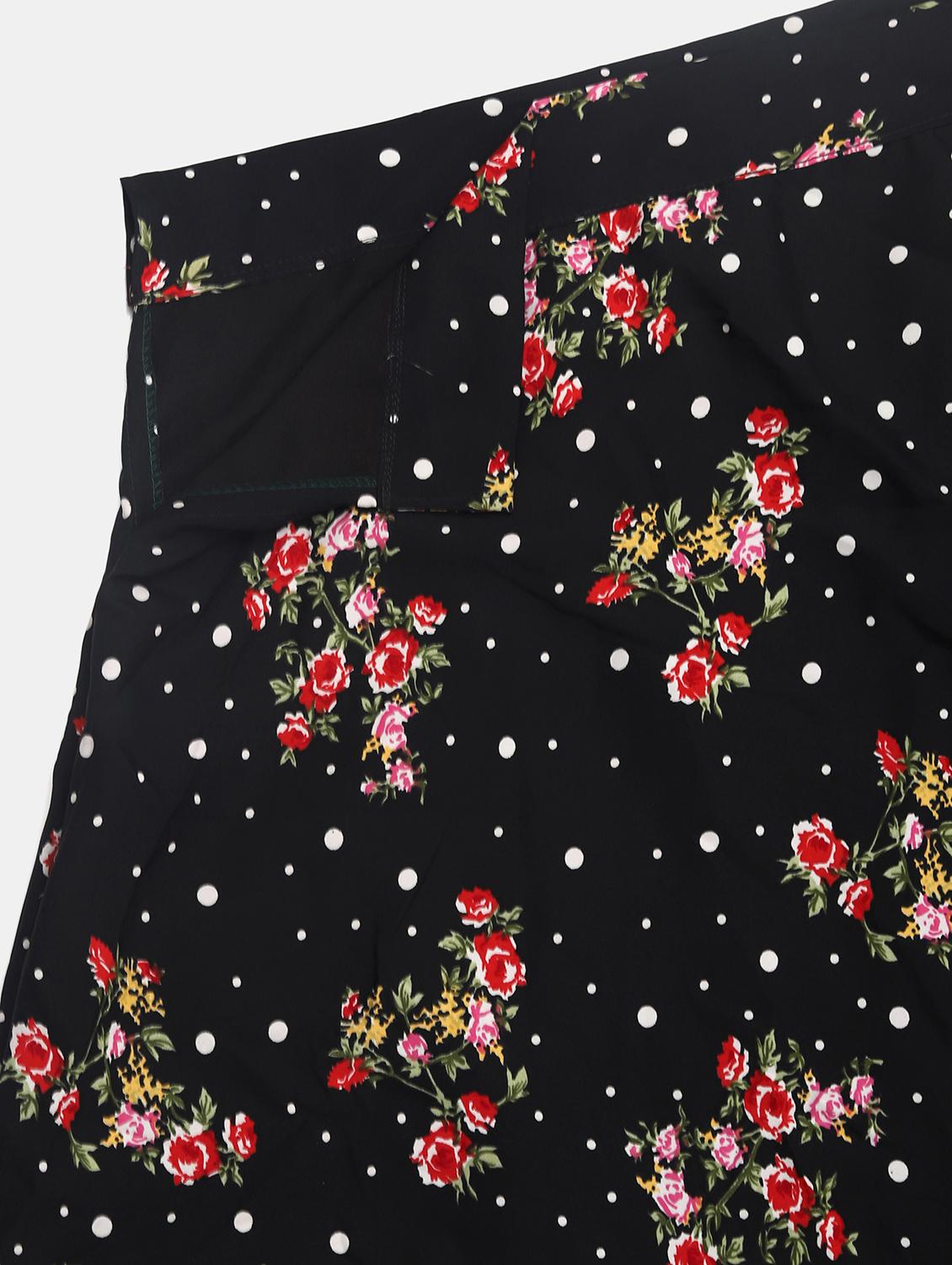 floral flared lehenga with dupatta - 18447990 - Zoom Image - 6
