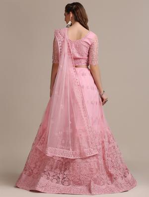 tonal embroidered flared lehenga - 18448000 - Standard Image - 3