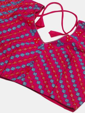 magenta flared lehenga - 18448002 - Standard Image - 5