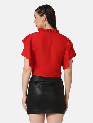 flute sleeved embellished regular top - 18448058 - Standard Image - 3