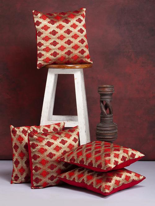 alina decor set of 5 cushion covers 24 x 24 inch - 18448299 - Standard Image - 1