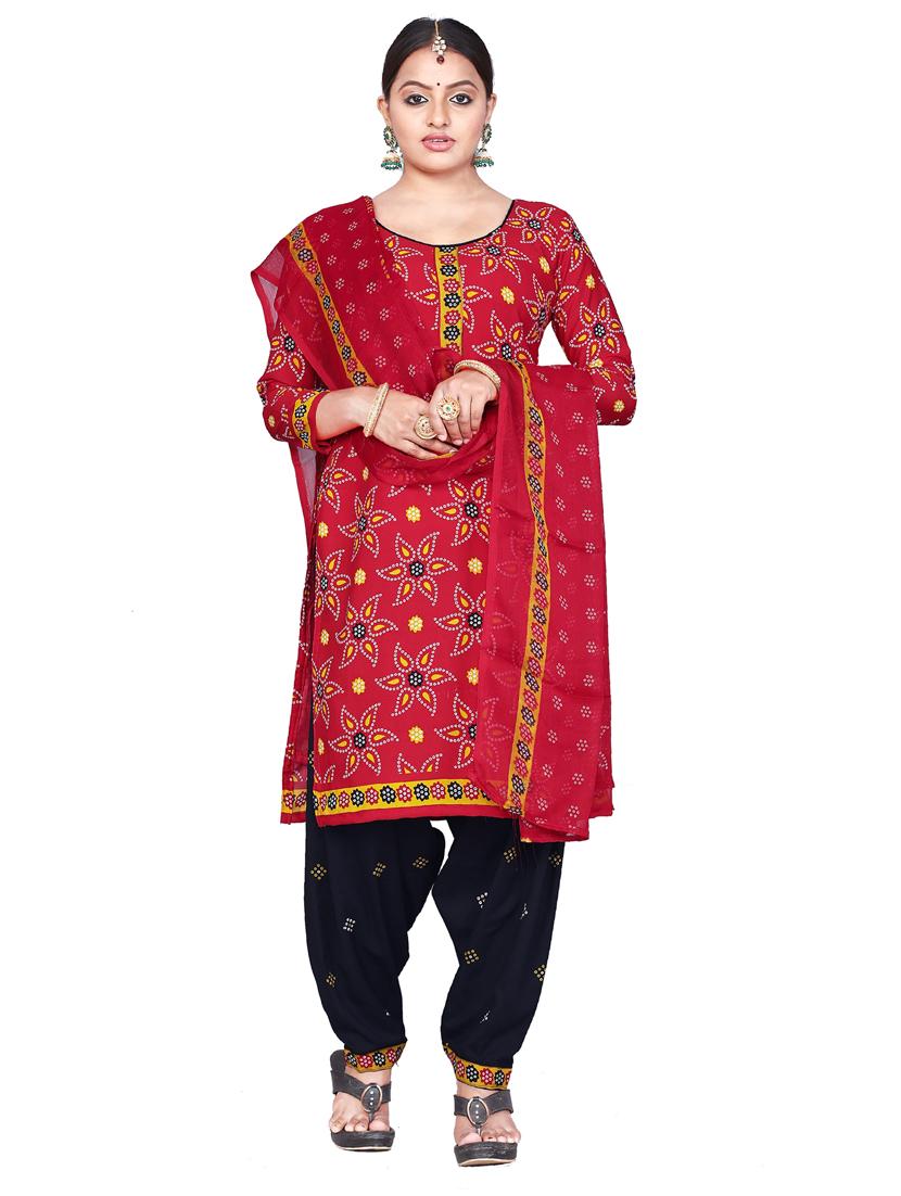 printed unstitched salwar suit set - 18448785 - Zoom Image - 1