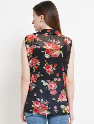 peter pan collar floral regular top - 18448950 - Standard Image - 3