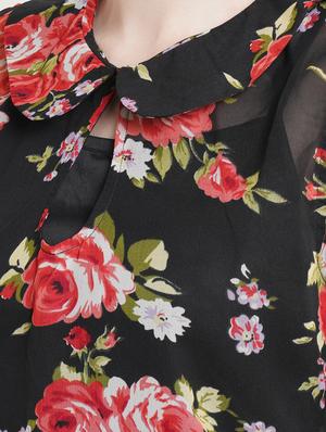 peter pan collar floral regular top - 18448950 - Standard Image - 5