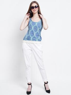 scoop neck printed tank top - 18448999 - Standard Image - 4