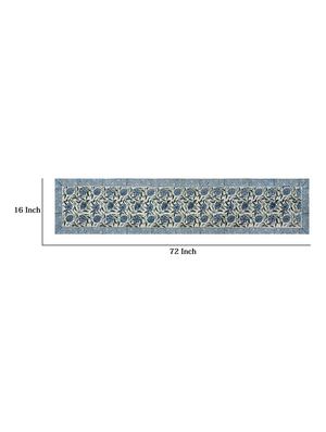 texstylers thick cotton canvas jaipuri block print 6 table mats and 1 runner set - 18450278 - Standard Image - 4