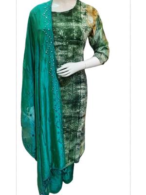 women cotton suit with dupatta set - 18450344 - Standard Image - 2
