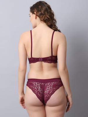 pack of 2 solid bra and panty set - 18450404 - Standard Image - 2