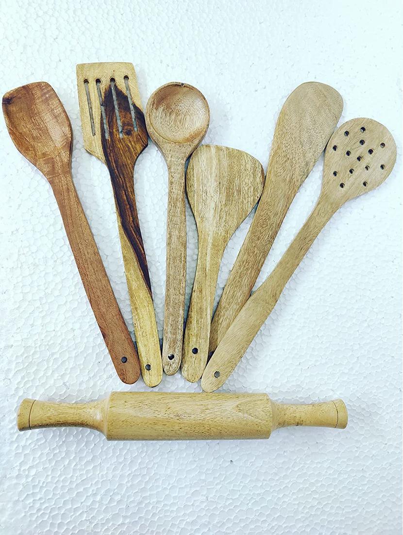 spatula set for non stick::spoon set::pav bhaji maker::serving spoons::hand blender - 18450886 - Zoom Image - 2