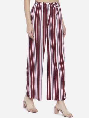 mid rise striped palazzo - 18451087 - Standard Image - 3