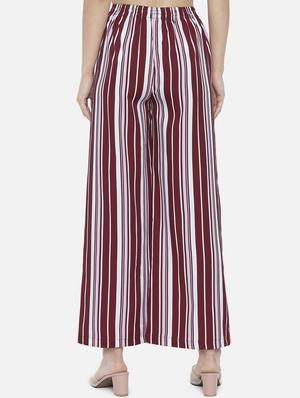 mid rise striped palazzo - 18451087 - Standard Image - 4