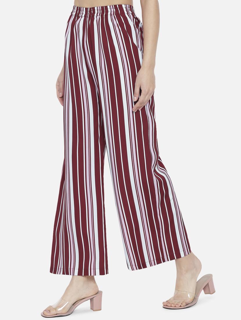 mid rise striped palazzo - 18451087 - Zoom Image - 2