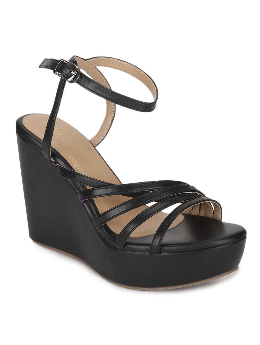 women black ankle strap sandal - 18451706 - Zoom Image - 2