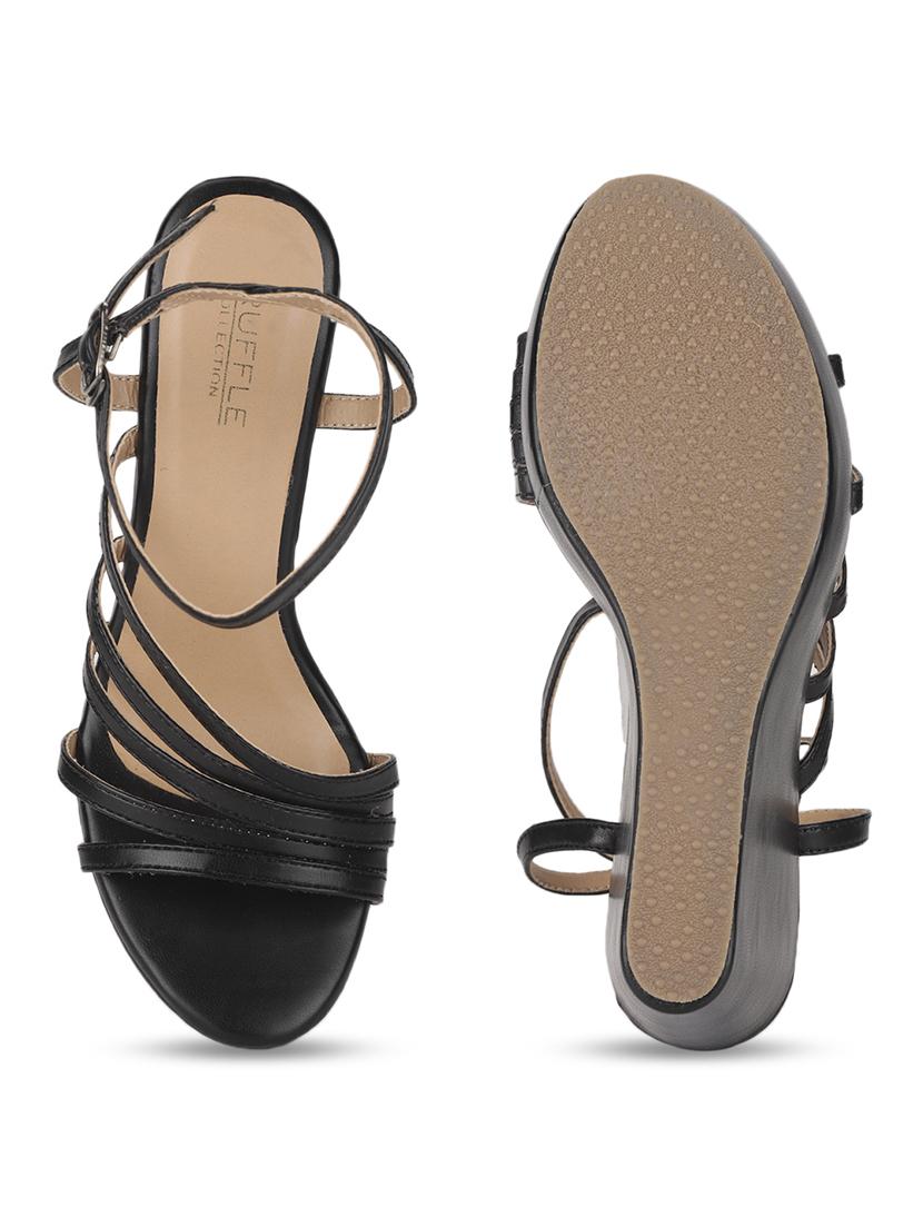 women black ankle strap sandal - 18451706 - Zoom Image - 5