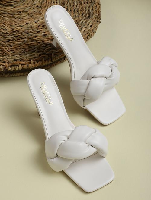 women white mules sandal - 18451736 - Standard Image - 1