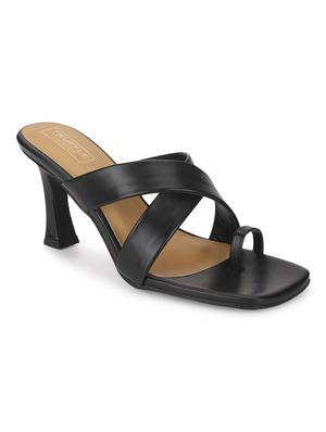 women black mules sandal - 18451741 - Standard Image - 2