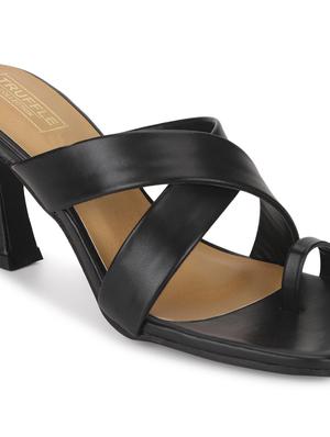 women black mules sandal - 18451741 - Standard Image - 6