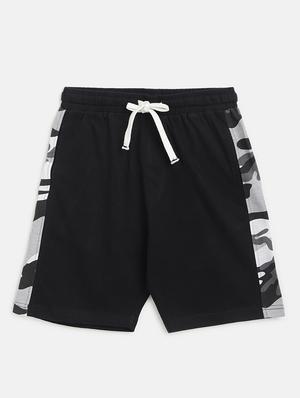 boys black camouflage nightwear shorts set - 18451793 - Standard Image - 3