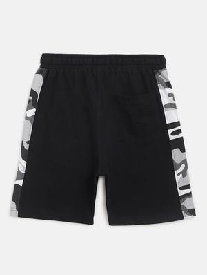 boys black camouflage nightwear shorts set - 18451793 - Standard Image - 4