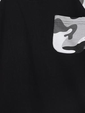 boys black camouflage nightwear shorts set - 18451793 - Standard Image - 6