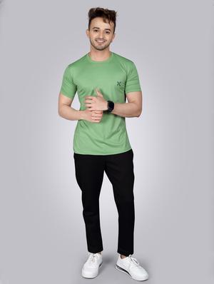 green solid t-shirt - 18452206 - Standard Image - 3