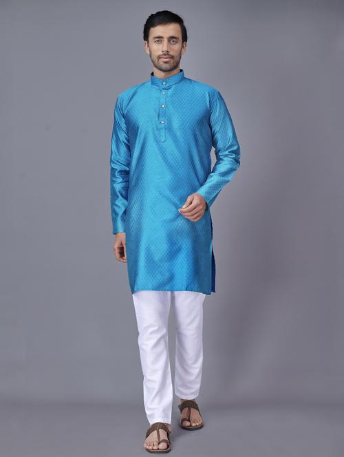 ai aqua self-designed kurta pyjama ethnic wear set - 18452302 - Standard Image - 1