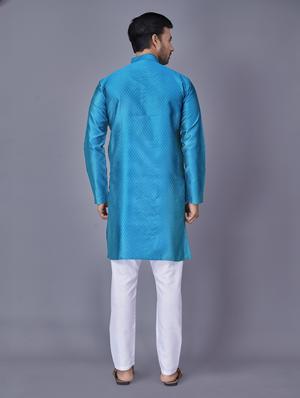 ai aqua self-designed kurta pyjama ethnic wear set - 18452302 - Standard Image - 3