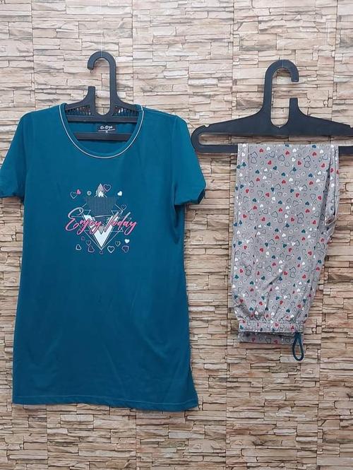 women printed night suit set - 18453397 - Standard Image - 1
