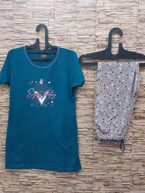 women printed night suit set - 18453397 - Standard Image - 2