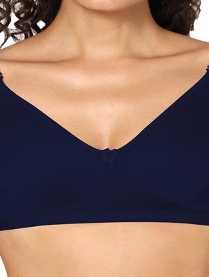 navy blue non padded t-shirt bra - 18453446 - Standard Image - 5