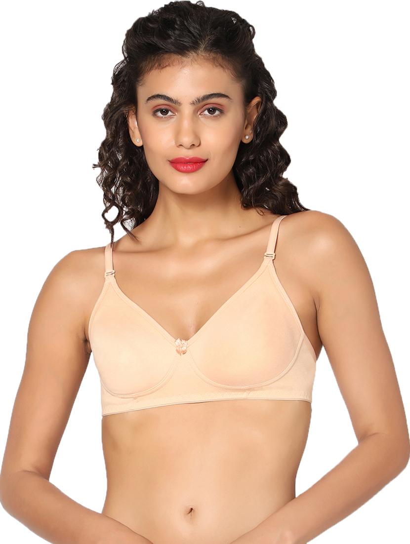 beige lightly padded t-shirt bra - 18453462 - Zoom Image - 1