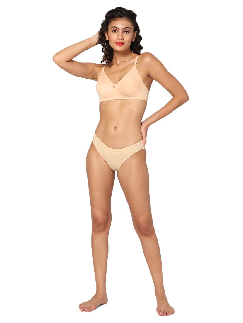 beige lightly padded t-shirt bra - 18453462 - Zoom Image - 4
