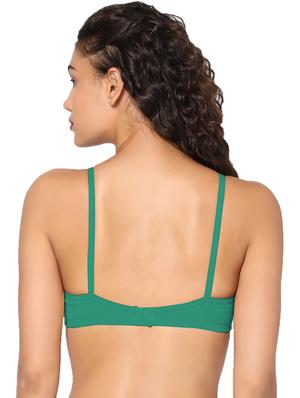 green non padded regular bra - 18453475 - Standard Image - 3