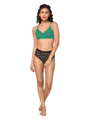 green non padded regular bra - 18453475 - Standard Image - 4