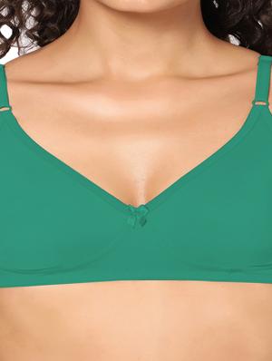 green non padded regular bra - 18453475 - Standard Image - 5