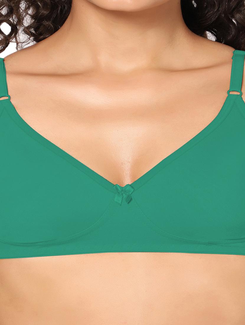 green non padded regular bra - 18453475 - Zoom Image - 5