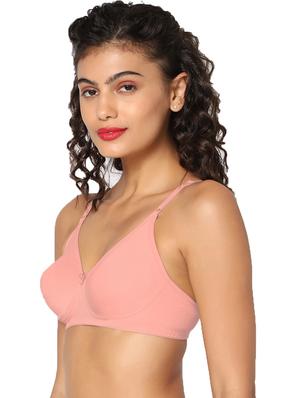 peach non padded regular bra - 18453478 - Standard Image - 2