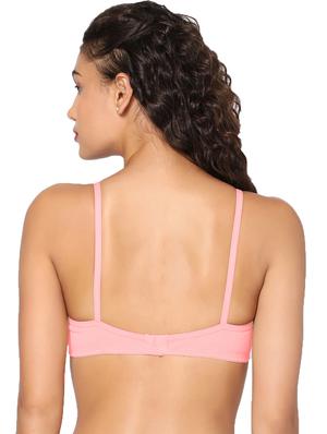 pink non padded regular bra - 18453479 - Standard Image - 3