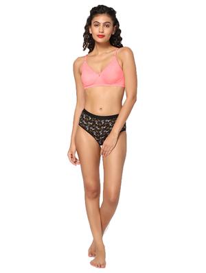 pink non padded regular bra - 18453479 - Standard Image - 4