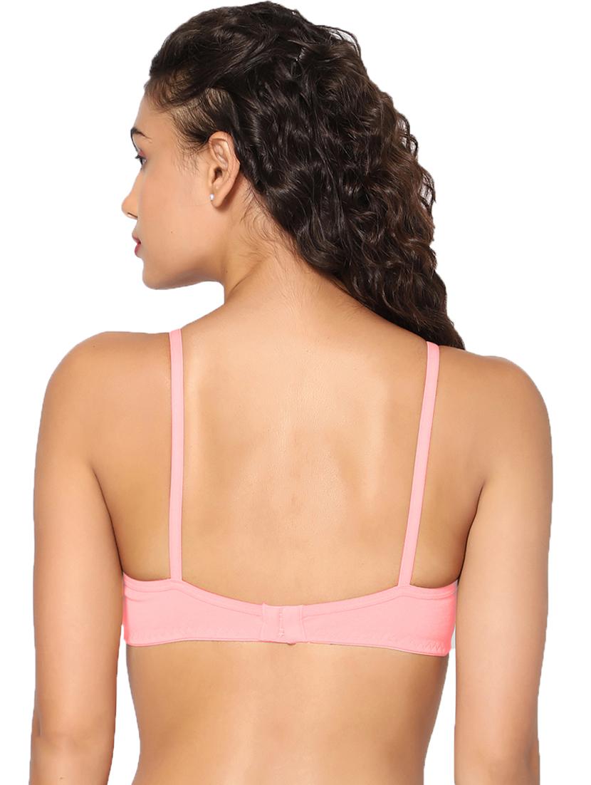 pink non padded regular bra - 18453479 - Zoom Image - 3
