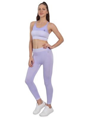purple self design legging - 18453565 - Standard Image - 4